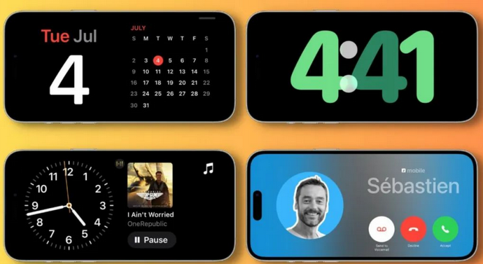 青阳苹果手机维修分享iOS17横屏充电待机显示有什么好处 