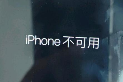 青阳苹果服务网点分享锁屏界面显示“iPhone 不可用”如何解决 