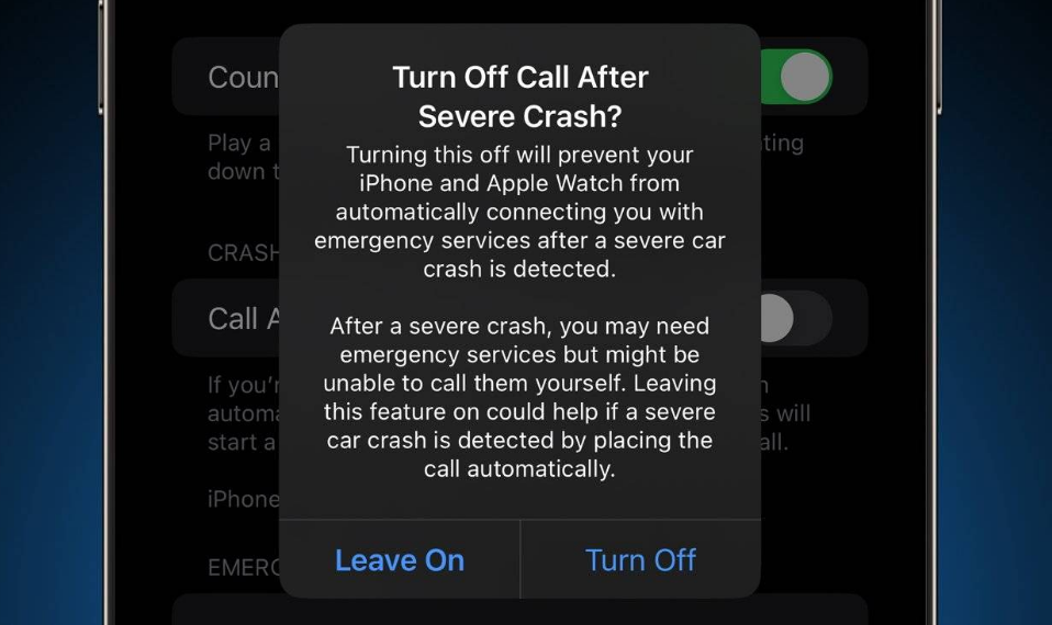 青阳苹果14维修分享 iPhone 14 和 Apple Watch 上关闭崩溃检测 