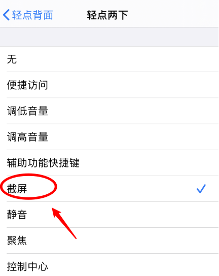 青阳苹果手机维修分享iPhone12如何启用双击截屏 